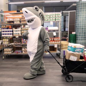 Finn Visiting Midtown Market with Donations